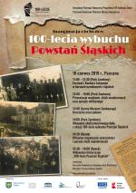plakat obchodów stulecia wybuchu powstan śląskich